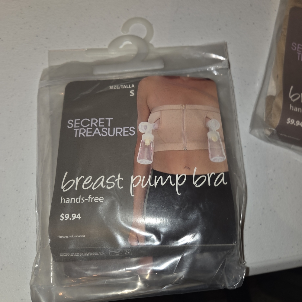Secret Treasures Tan Hands-Free Breast Pump Bra